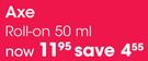 Axe Roll-On-50ml