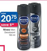 Nivea Men Deodorant-150ml Each