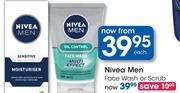 Nivea Men Face Wash Or Scrub-Each