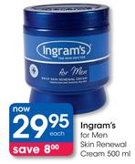 Ingram's For Men Skin Renewal Cream-500ml Each