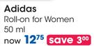 Adidas Roll-On For Women-50ml Each