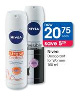Nivea Deodorant For Women-150ml Each