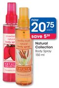 Natural Collection Body Spray-150ml Each
