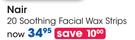 Nair 20 Soothing Facial Wax Strips