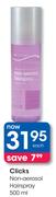 Clicks Non-aerosol Hairspray-500ml Each