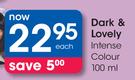 Dark & Lovely Intense Colour-100ml Each