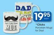 Clicks Porcelain Mugs For Dad-Each