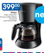 Philips Daily Collection 10 Cup Coffee Maker With Permanant Filter HD7447/20