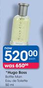 Hugo Boss Bottle Man Eau De Toilette-50ml Each
