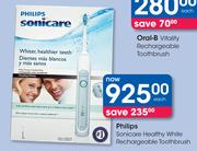 Philips Sonicare Healthy White Rechargeable Toothbrush