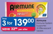 Airmune Immune System Supporter Effervescent Tablets-3 x 10's