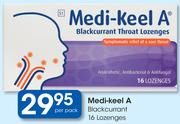Medi-Keel A Blackcurrant 16 Lozenges-Per Pack