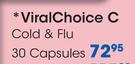 Viral Choice C Cold & Flu Capsules-30's Per Pack