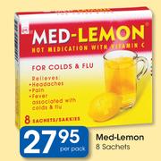 Med-Lemon Sachets-8's Per Pack