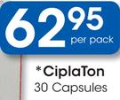Ciplaton 30's Capsules-Per Pack