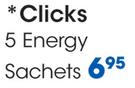 Clicks 5 Energy Sachets-Per Pack