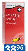 Clicks Energy Syrup-200ml