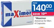 Maximor Advance For Men 4 Capsules-Per Pack