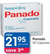 Panado 20 Capsules-Per Pack
