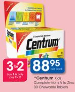 Centrum Kids Complete From A To Zinc 30 Chewable Tablets-Per Pack