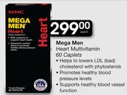 Mega Men Heart Multivitamin 60 Caplets-Each