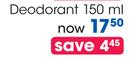 Shower To Shower Deodorant-150Ml