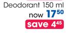 Shower To Shower Deodorant-150ml 