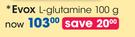Evox L-Glutamine-100G