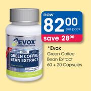 Evox Green Coffee Bean Extract-60+20 Capsules
