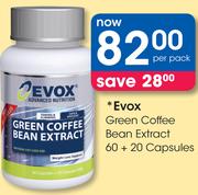 Evox Green Coffee Bean Extract 60+20 Capsules-Per Pack