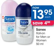 Sanex Roll-On For Men Or Women-50Ml