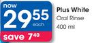 Plus White Oral Rinse-400ml