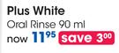 Plus White Oral Rinse-90ml