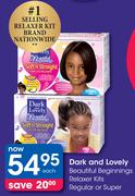 Dark And Lovely Beautiful Beginnings Relaxer Kits Regular Or Super-Each