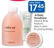 Daily Goodness Hand & Body Products-Each