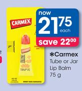 Carmex Tube Or Jar Lip Balm-75g Each