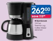 Kambrook 10-Cup Thermal Jug Coffee Maker KBCM1001