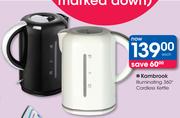 Kambrook Illuminating 360 Degree Cordless Kettle-Each