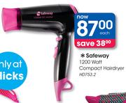 Safeway 1200 Watt Compact Hairdryer HD753.2