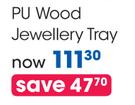 Clicks PU Wood Jewellery Tray