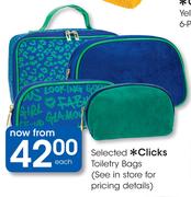 Selected Clicks Toiletry Bags-Each