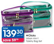 Clicks Urban 4-In-1 Toiletry Bag Set-Per Set