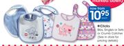 Clicks Bibs,Singles Or Sets Or Crumb Catcher-Each