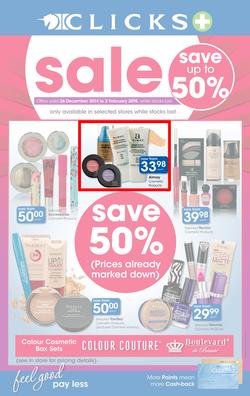 Clicks : Save Up To 50% (26 Dec 2014 - 2 Feb 2015), page 1