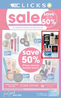 Clicks : Save Up To 50% (26 Dec 2014 - 2 Feb 2015), page 1