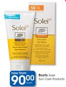 Boots Solei Sun Care Products-Each
