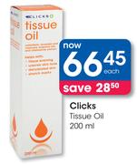 Clicks Tissue Oil-200ml Each