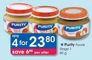 Purity Foods Stage 1-4 x 80gm