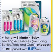 Made 4 Baby Feeding Accessories(Excluding Bottles, Teats And Cups)-Each