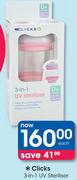 Clicks 3-in-1 UV Steriliser